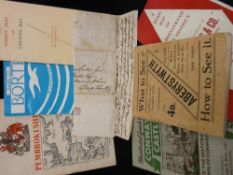 Collection of vintage maps and visitor's guides to include a street map of Colwyn Bay, 'An
