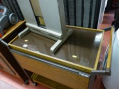 Vintage trouser press and a Ekco hostess trolley E/T