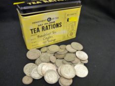 Parcel of pre 1950 British silver mixed coinage, 13 ozs