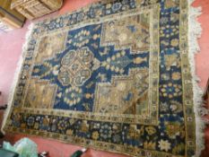 Excellent antique style rug, mainly rust in colour