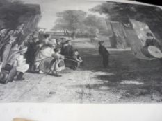 Good sized unframed engraving entitled 'Punch'