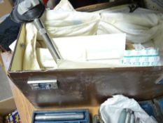 Surgeon's case with contents and other medical equipment