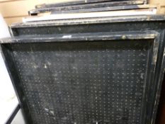 Quantity of pegboard displays