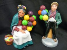 Two Royal Doulton figurines 'Balloon Boy' HN2934 and 'The Old Balloon Seller' HN1315