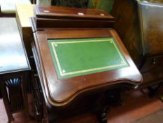 Leather tooled top Davenport