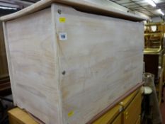 Bleached pine blanket box