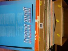 Two boxes of mixed LP records including Country & Western, 1970's Pop etc