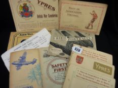 Small album of 1914-1918 Ypres 'Views of British War Cemeteries' another in French and a small