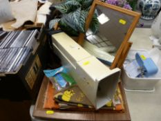 Large quantity of classical CDs, household items including baby monitor, treen ware, lighting etc