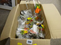 Box of drinking glassware