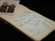 Autograph book with early Coronation Street and other personalities of the 1960s/70s
