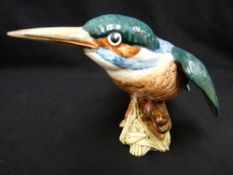 Beswick model of a kingfisher, impressed no. 2371