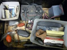 Metal tin containing mainly medical equipment