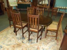 Younger Toledo range oak extending dining table, t