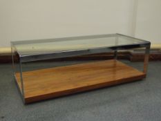 Retro Merrow Associates rectangular clear glass co