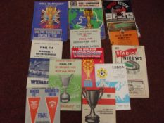 Collection of World Cups and other European ties.