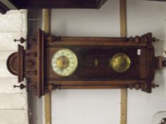 Early 20 century Vienna wall clock, 110 cm high