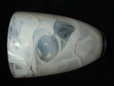 Kosta Boda 'Atoll' glass vase, tapering cylindrica