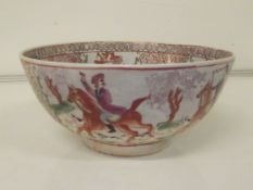 Chinese 18th century style bowl, decorated with hu