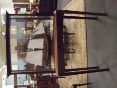 Good quality scratch built display case on stand c