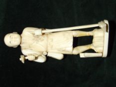 Late 19th century ivory okinomo, height 13.5 cm