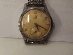 Omega manual wind 1952/3 wristwatch with second su