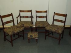 Set of four early 19th century mahogany dining cha