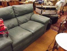 2 Seater Leather Settee
