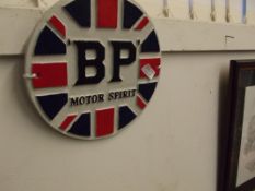 Cast iron BP Motor Sprite Plaque