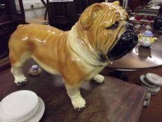 Very Large Ceramic Bulldog