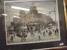 Signed Arthur Delaney print with blind stamp