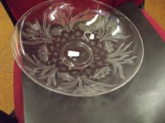 Large Glass Fruit Bowl