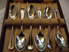 6 Silver Spoons Cased