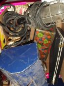Various items, cased cutlery set, tool box etc