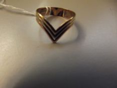 9ct Tri Gold Ring