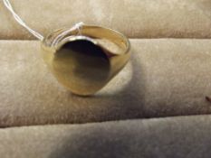9ct Gold Gents Signet Ring 4.2g
