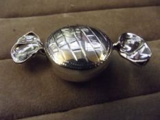 Silver Pill Box in the form of a Sweet