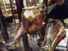 2 Wall Pockets and Vase