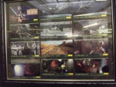 Framed star wars cards
