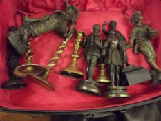 Collection of Spelter Figures and others