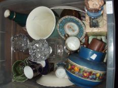 Various ceramics to include two whisky decanters