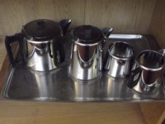 Chromium plate tea set