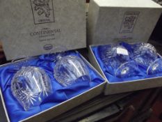 4 Edinburgh crystal brandy glasses
