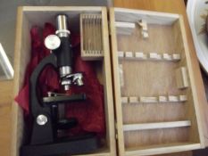 Cased microscope
