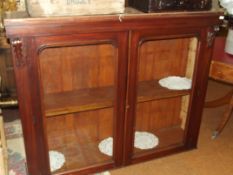 Victorian mahogany bookcase top