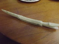 Early 19th century ivory figure of a crocodile