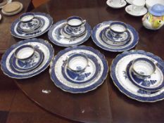 Booths real old willow part tea set