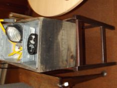 Vintage box and content with side table