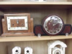 2 mantel clocks