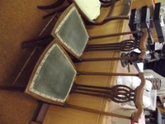 Pair of Edwardian mahogany dining chairs